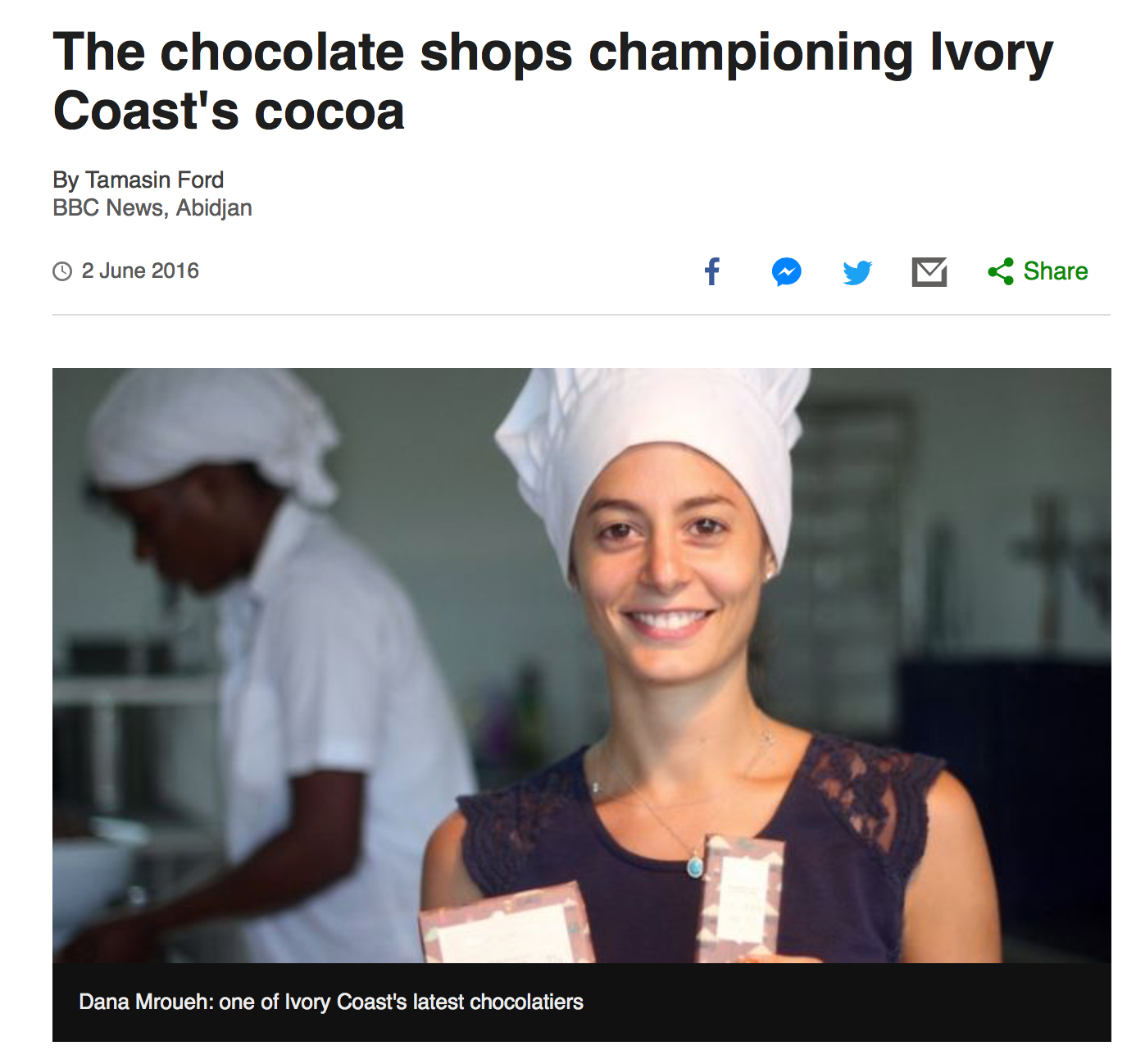 The chocolate shops championing Ivory Coast's cocoa