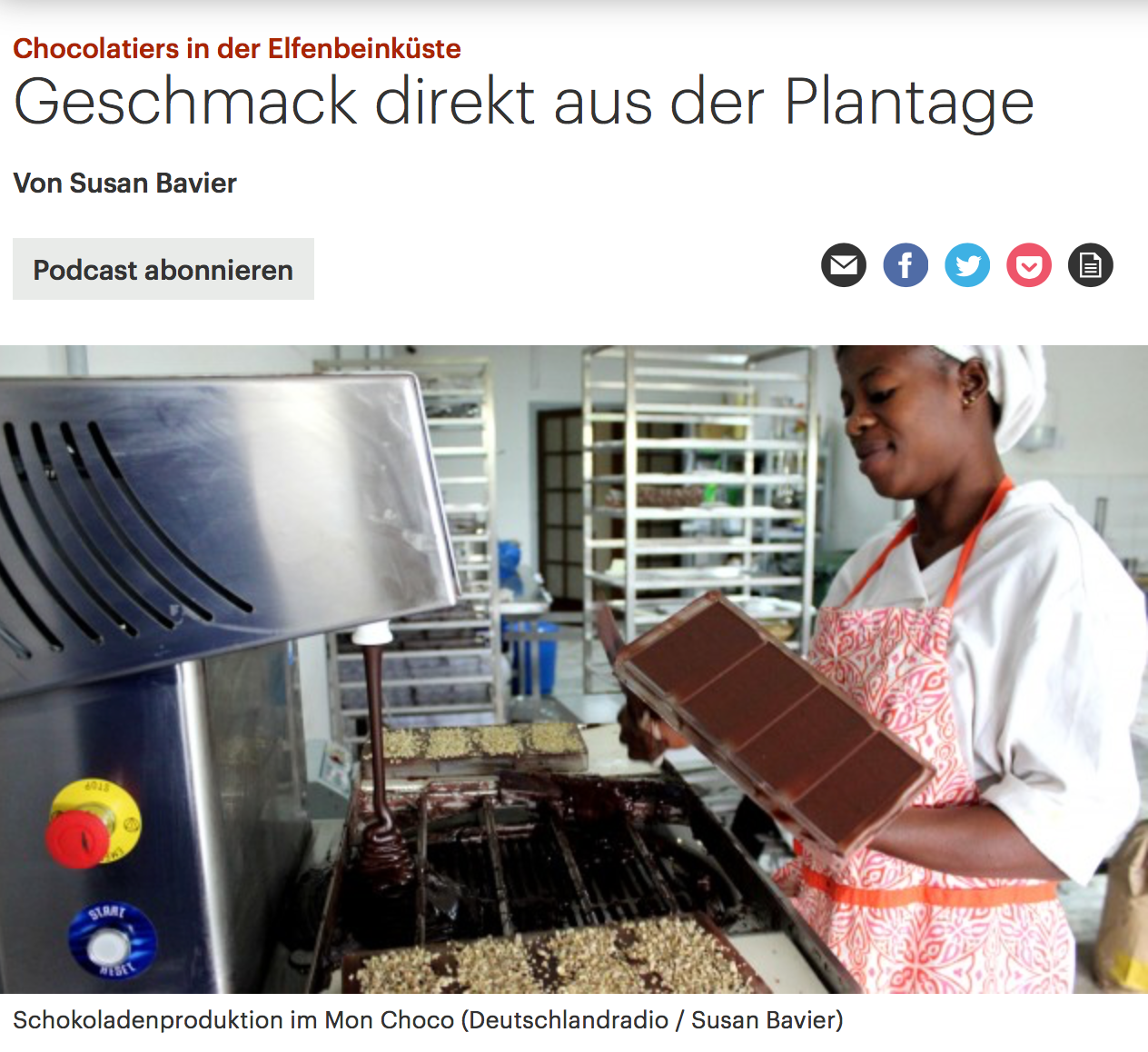 Geschmack direkt aus der Plantage
