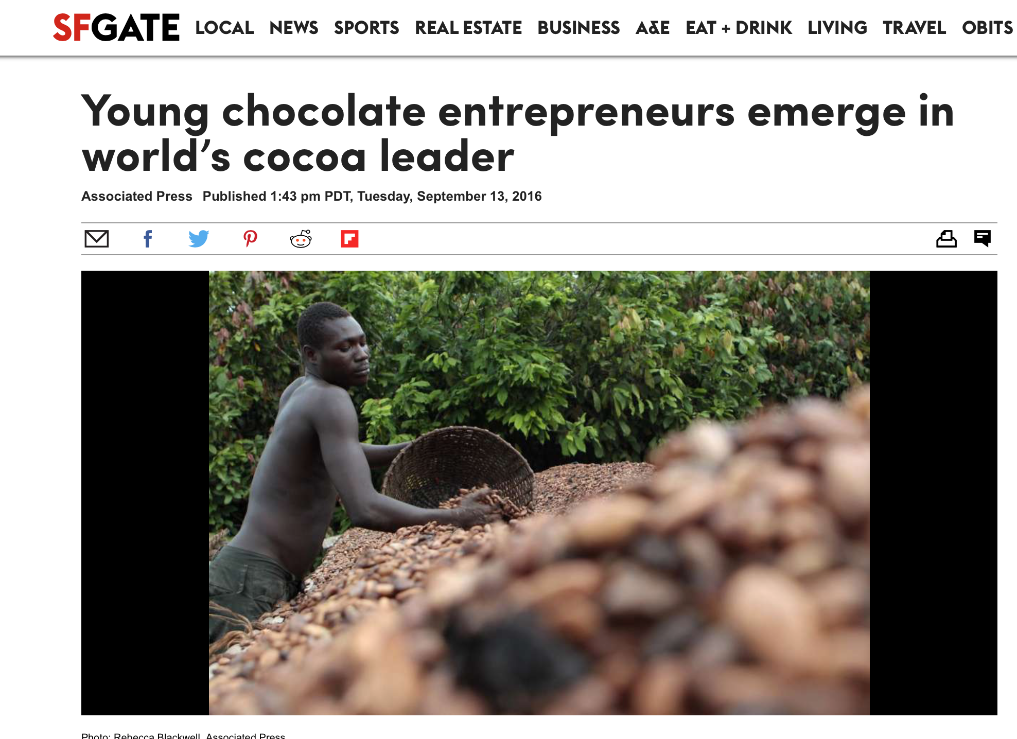 Young chocolate entrepreneurs emerge in world’s cocoa leader