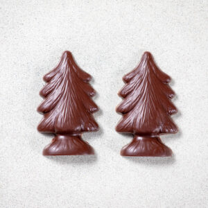 Pair of mini Christmas trees